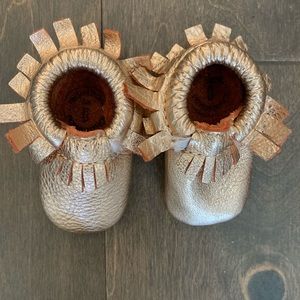 Freshly picked rose gold moccasins size 0